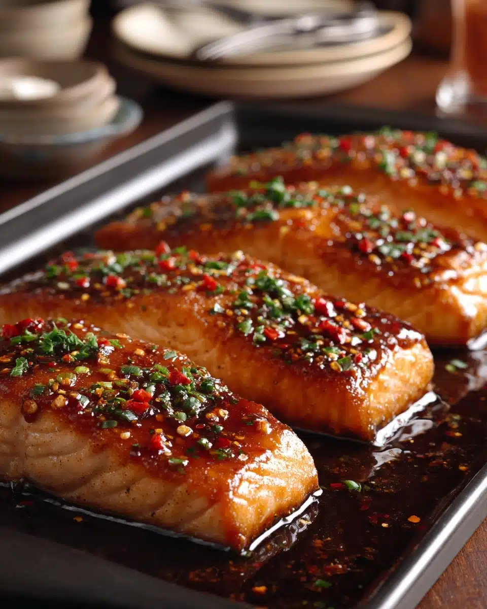 Crispy Honey Garlic Glazed Salmon Recipe