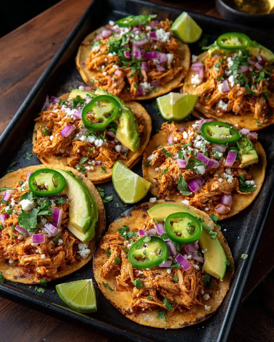 Healthy Crockpot Chicken Tacos Recipe