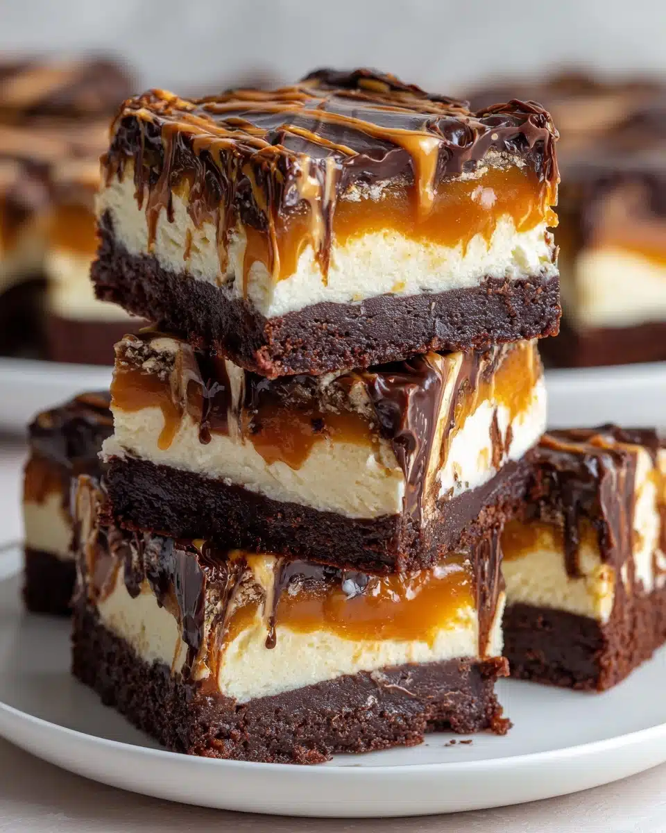 Milky Way Caramel Cheesecake Brownies Recipe