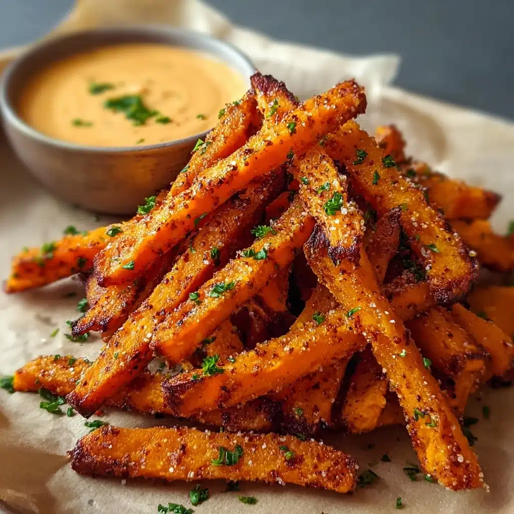 Crispy Oven Baked Sweet Potato Fries Recipe - Recipe Image