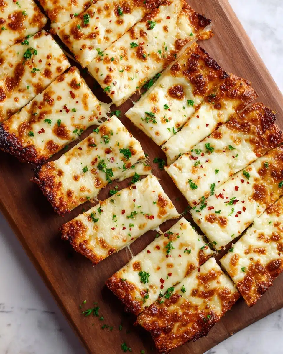 BEST CHEESY GARLIC BREAD RECIPE