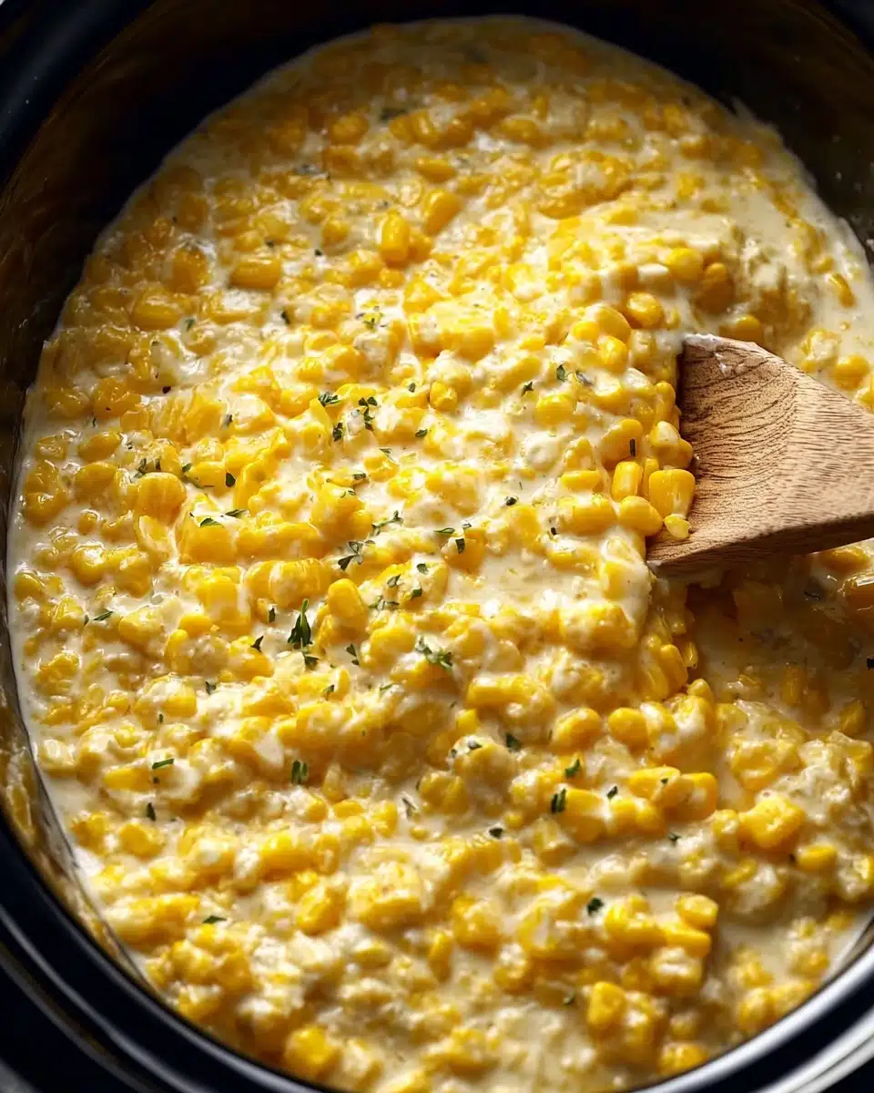 Slow Cooker Cream Cheese Corn Casserole Recipe
