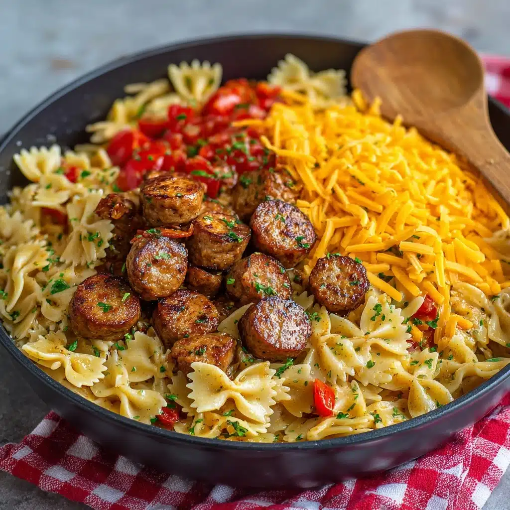 One Pot Creamy Cajun Sausage Pasta (30-Minutes) Recipe - Recipe Image