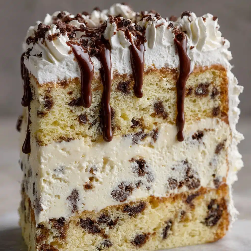 Chocolate Chip Cookie Dough Ice Cream Cake Recipe - Recipe Image
