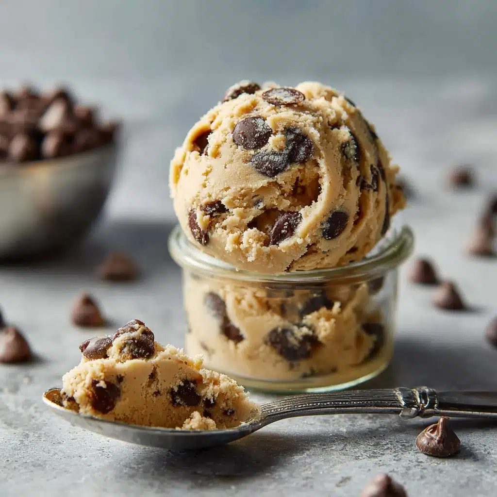 Chocolate chip edible cookie dough for one [3 variations] Recipe - Recipe Image