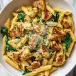 Healthy Garlic Parmesan Chicken Pasta Recipe