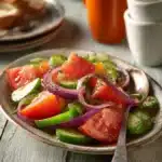 Easy Cucumber and Tomato Greek Salad Recipe