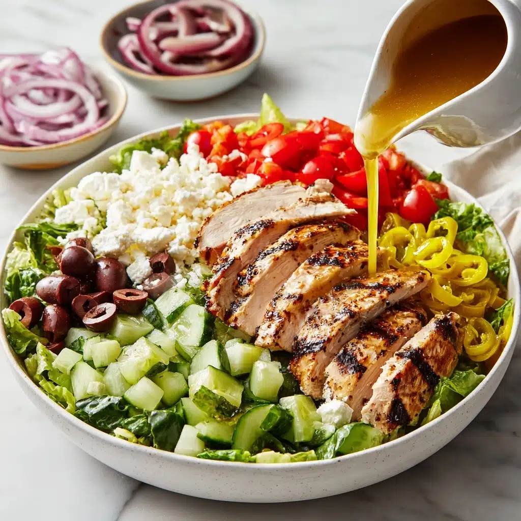 Greek Grilled Chicken Salad Recipe - Recipe Image