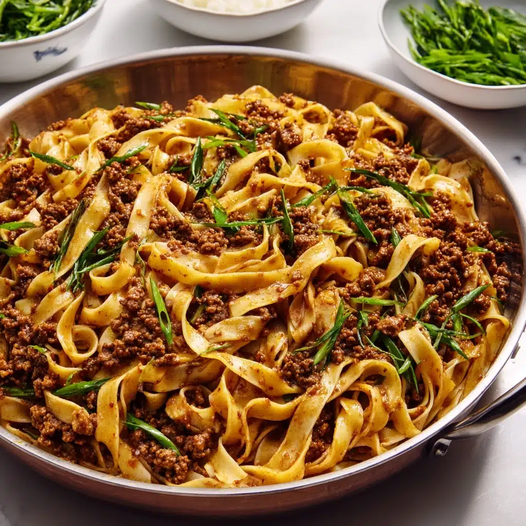 Mongolian Ground Beef Noodles Recipe - Recipe Image