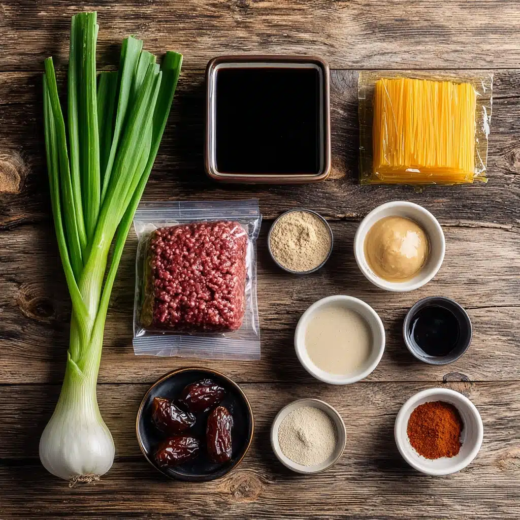 Mongolian Ground Beef Noodles Recipe - Recipe Image