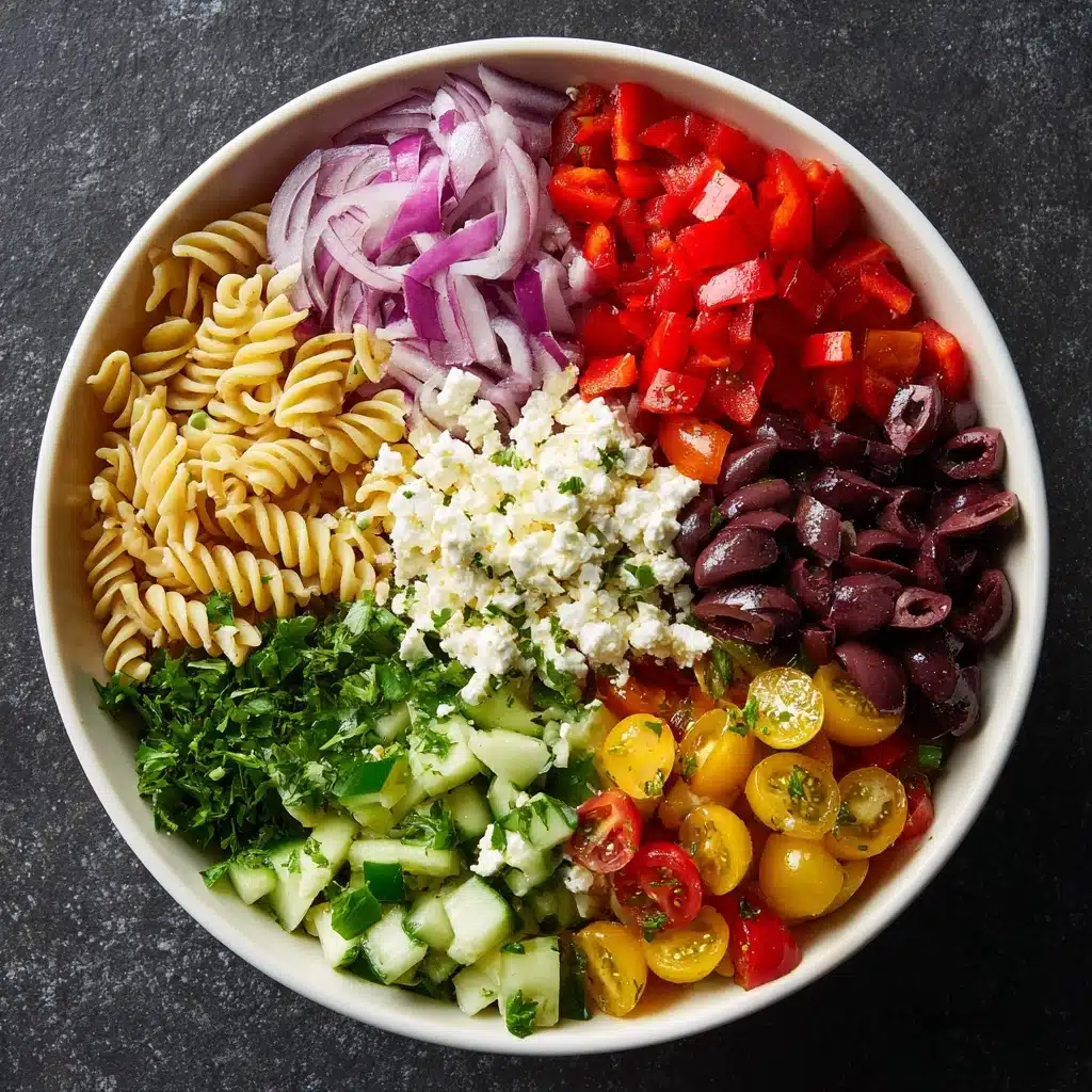 Greek Pasta Salad Recipe 4 Greek Pasta Salad Recipe - Recipe Image
