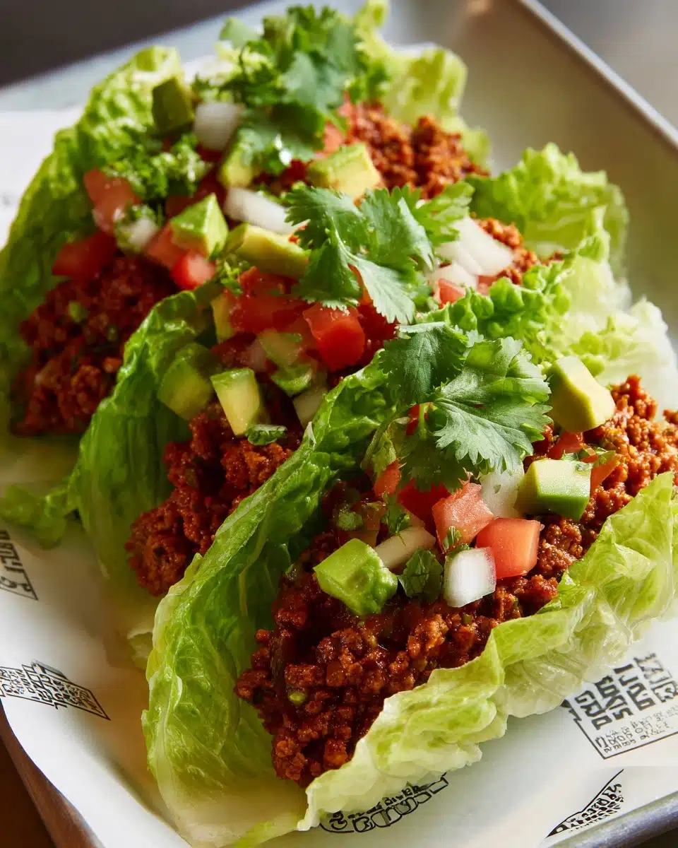Turkey Taco Lettuce Wraps Recipe
