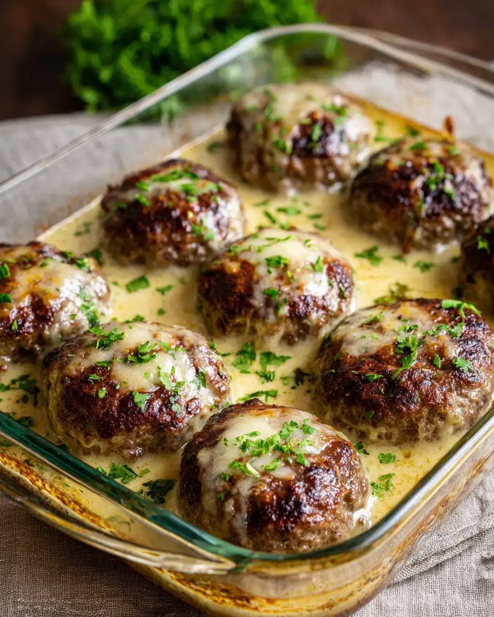 Amish Hamburger Steak Bake Recipe