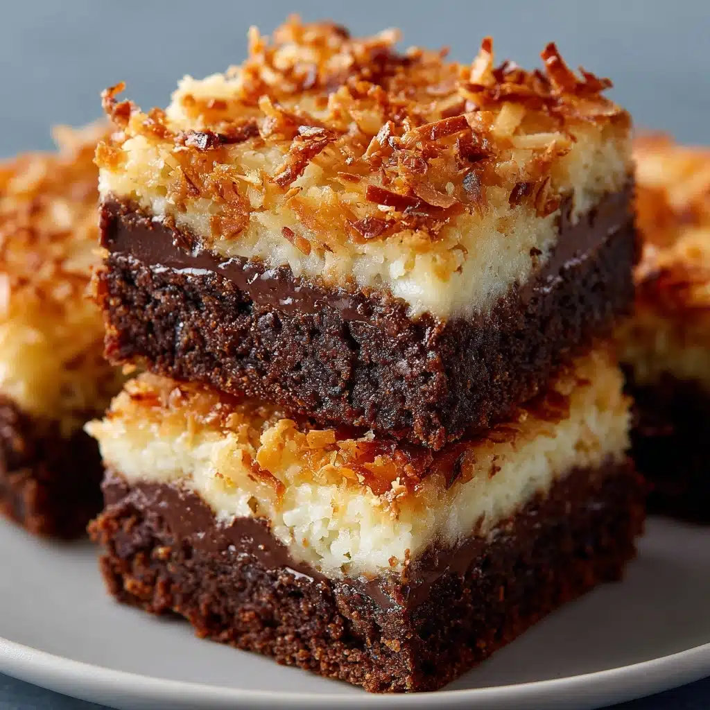 German Chocolate Brownies Recipe - Recipe Image