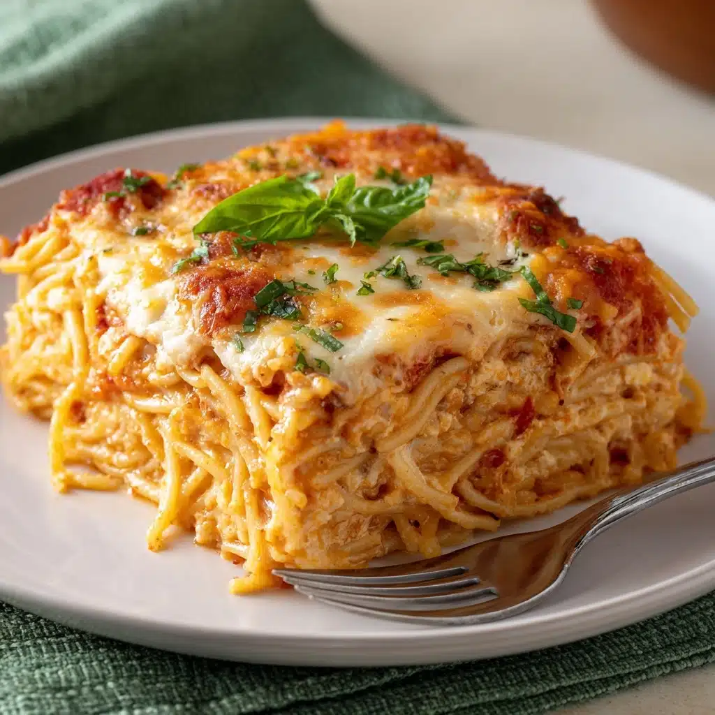 Baked Cream Cheese Spaghetti Casserole Recipe 4 Baked Cream Cheese Spaghetti Casserole Recipe - Recipe Image