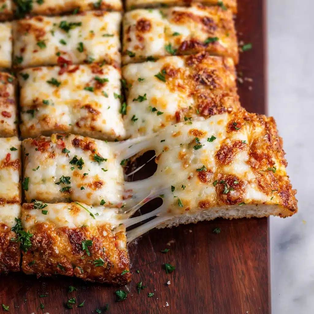 BEST CHEESY GARLIC BREAD RECIPE - Recipe Image