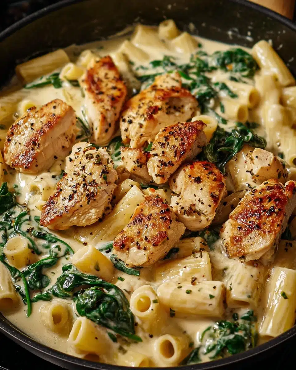 Healthy Garlic Parmesan Chicken Pasta Recipe