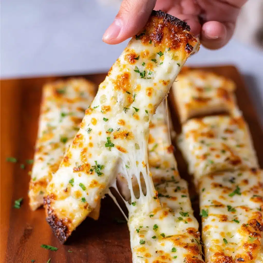 BEST CHEESY GARLIC BREAD RECIPE - Recipe Image
