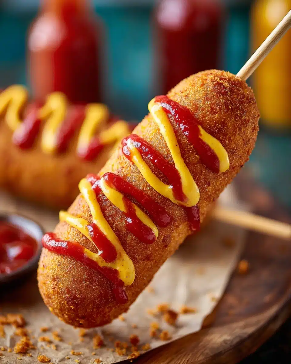 korean street cheese corn dogs Recipe
