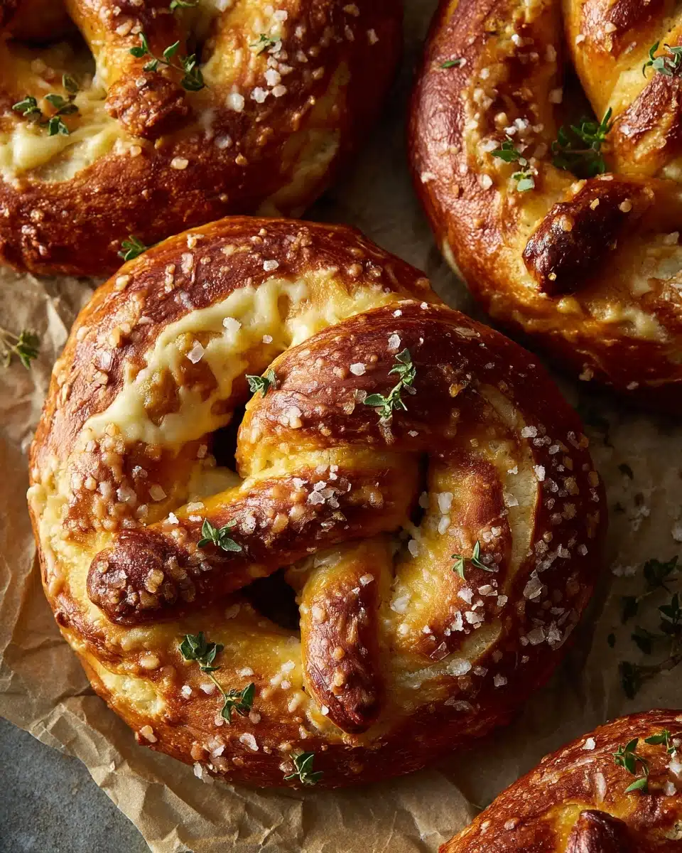 Mozzarella Stuffed Soft Pretzels Recipe