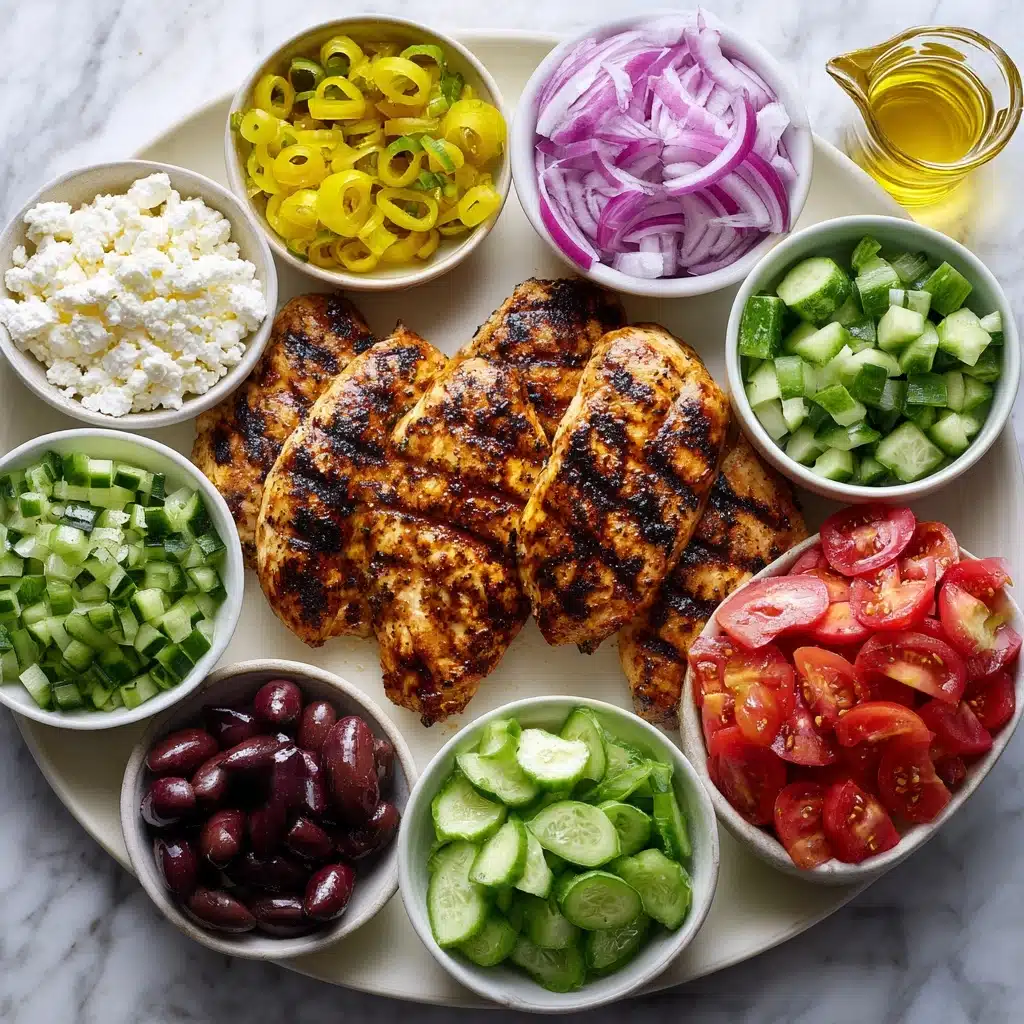 Greek Grilled Chicken Salad Recipe - Recipe Image