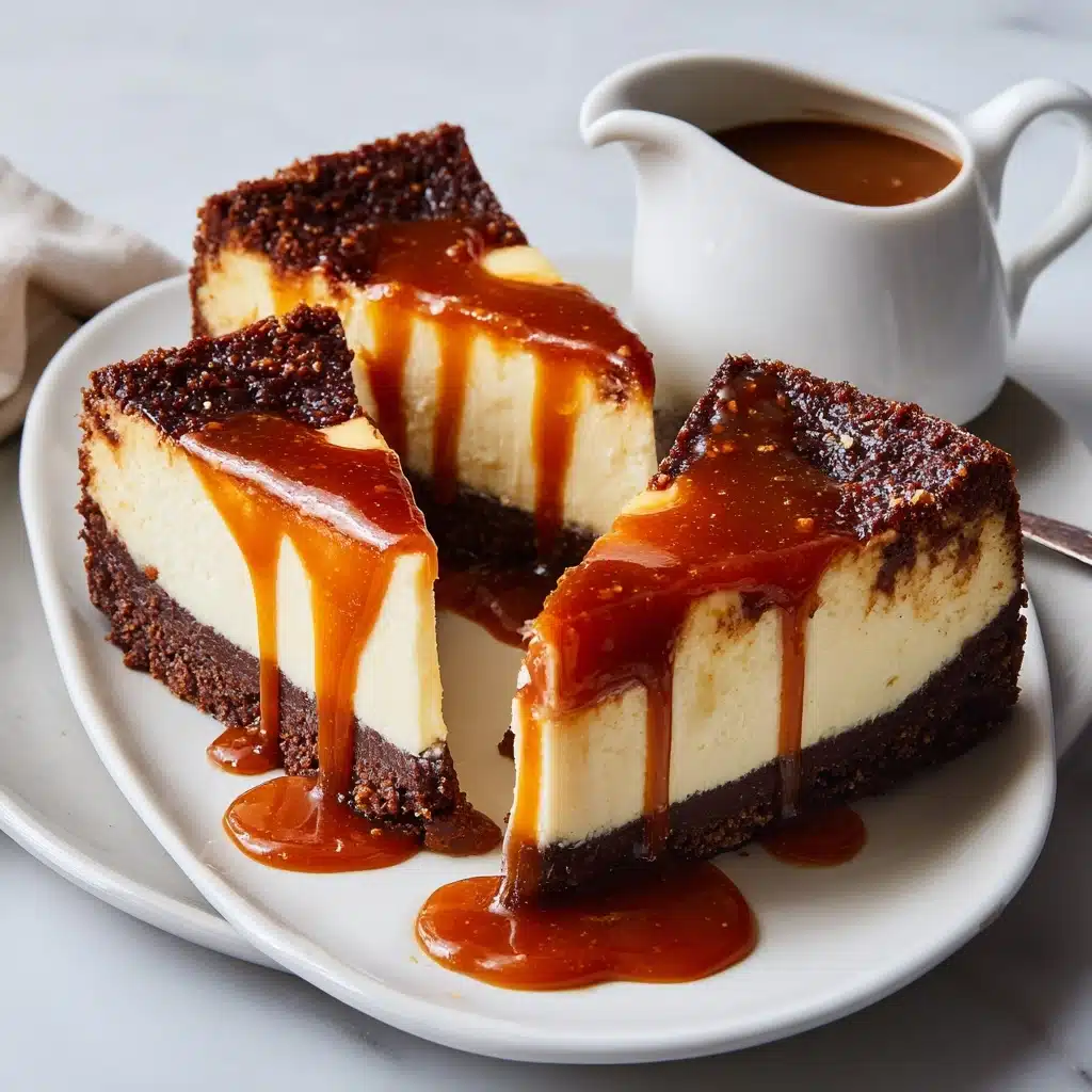 Caramel Brownie Cheesecake Recipe - Recipe Image