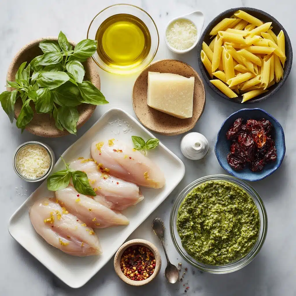 Chicken Pesto Pasta Recipe 5 Chicken Pesto Pasta Recipe - Recipe Image