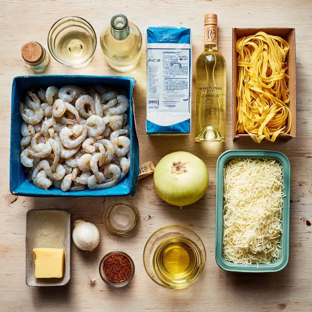 CREAMY SHRIMP FETTUCCINE PASTA WITH HOMEMADE ALFREDO SAUCE Recipe 5 CREAMY SHRIMP FETTUCCINE PASTA WITH HOMEMADE ALFREDO SAUCE Recipe - Recipe Image