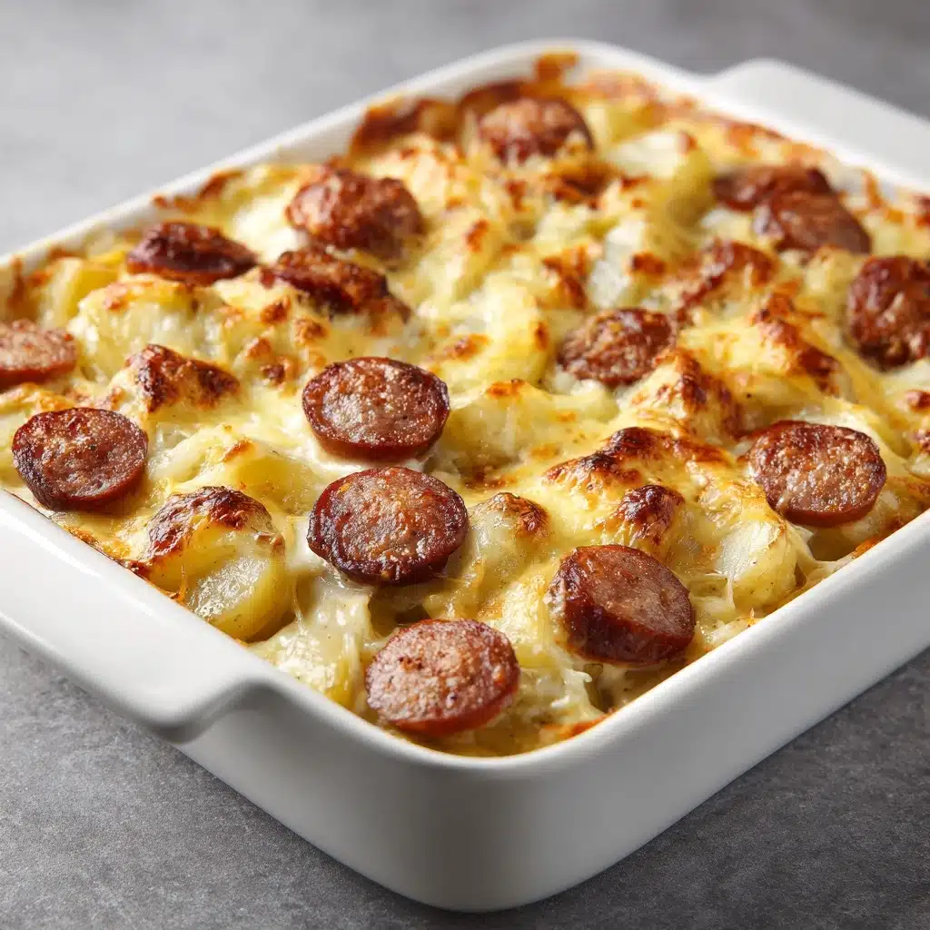 Cheesy Potatoes with Smoked Sausage Recipe 4 Cheesy Potatoes with Smoked Sausage Recipe - Recipe Image