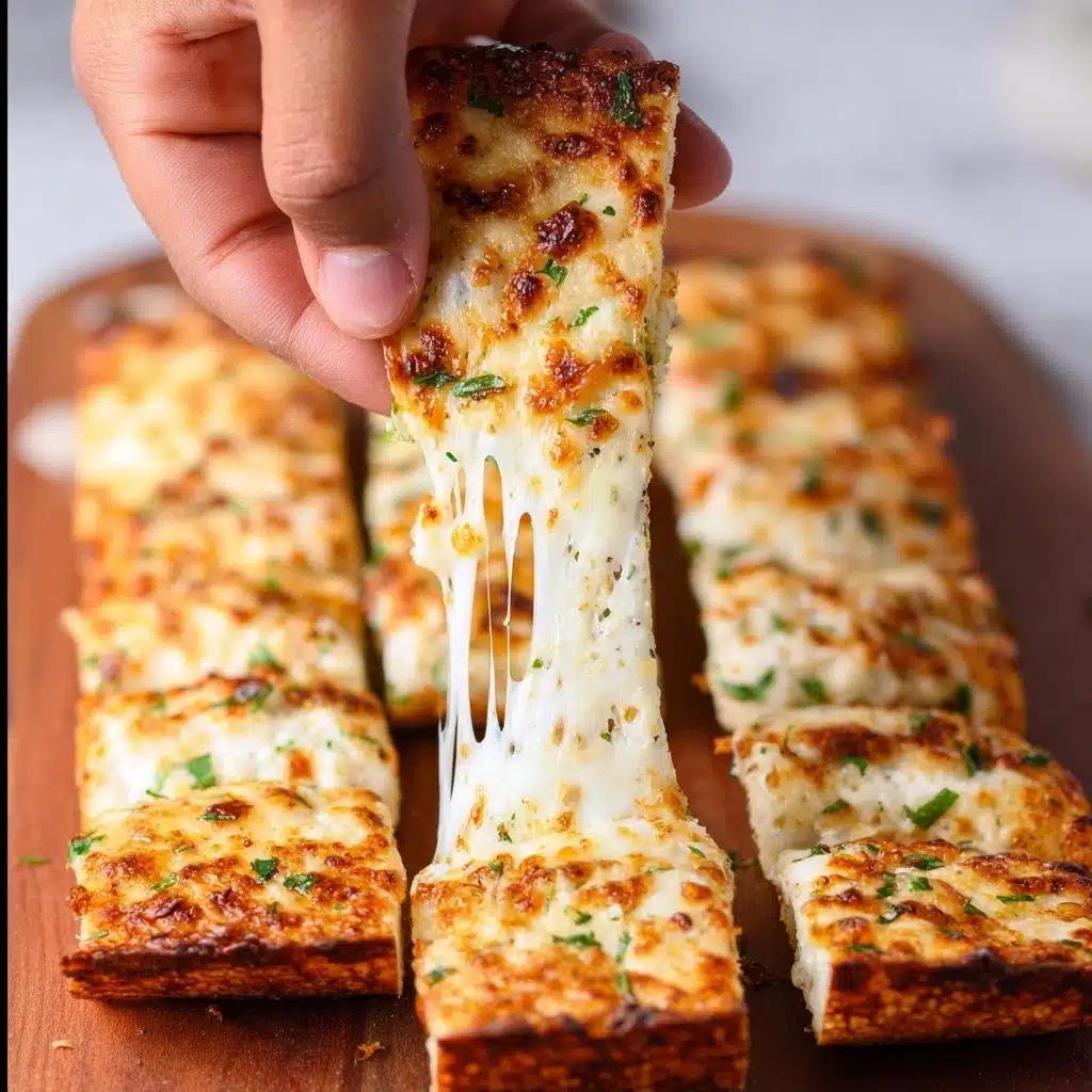 BEST CHEESY GARLIC BREAD RECIPE - Recipe Image
