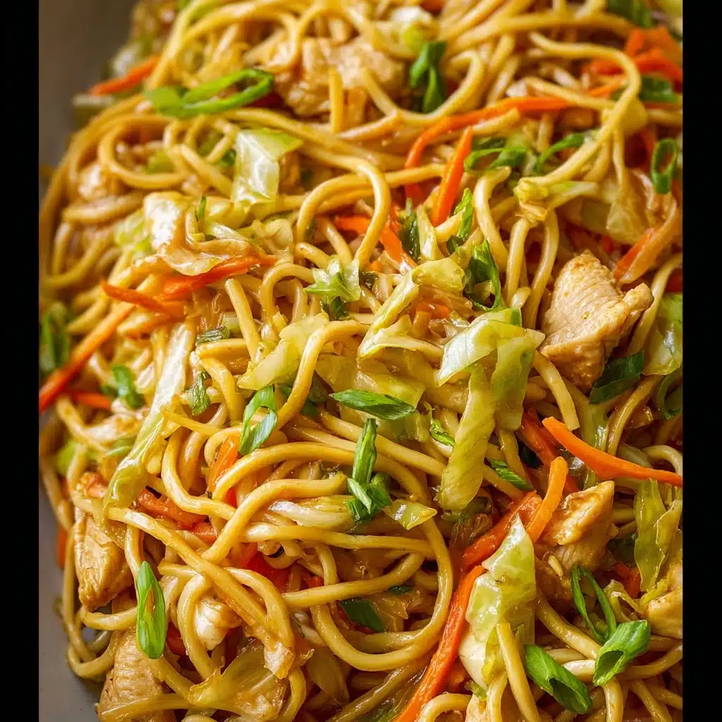 Chicken Chow Mein with the Best Chow Mein Sauce Recipe - Recipe Image