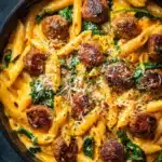 One Pot Creamy Cajun Sausage Pasta (30-Minutes) Recipe
