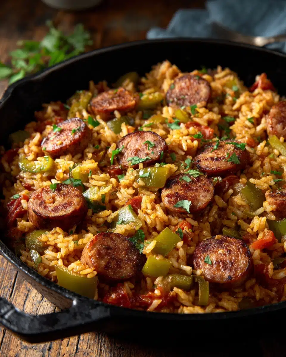 Cajun Sausage and Rice Skillet Recipe