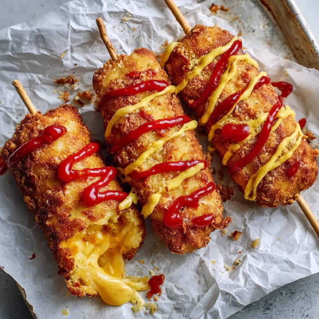 korean street cheese corn dogs Recipe - Recipe Image