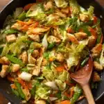 chinese chicken cabbage stir fry Recipe