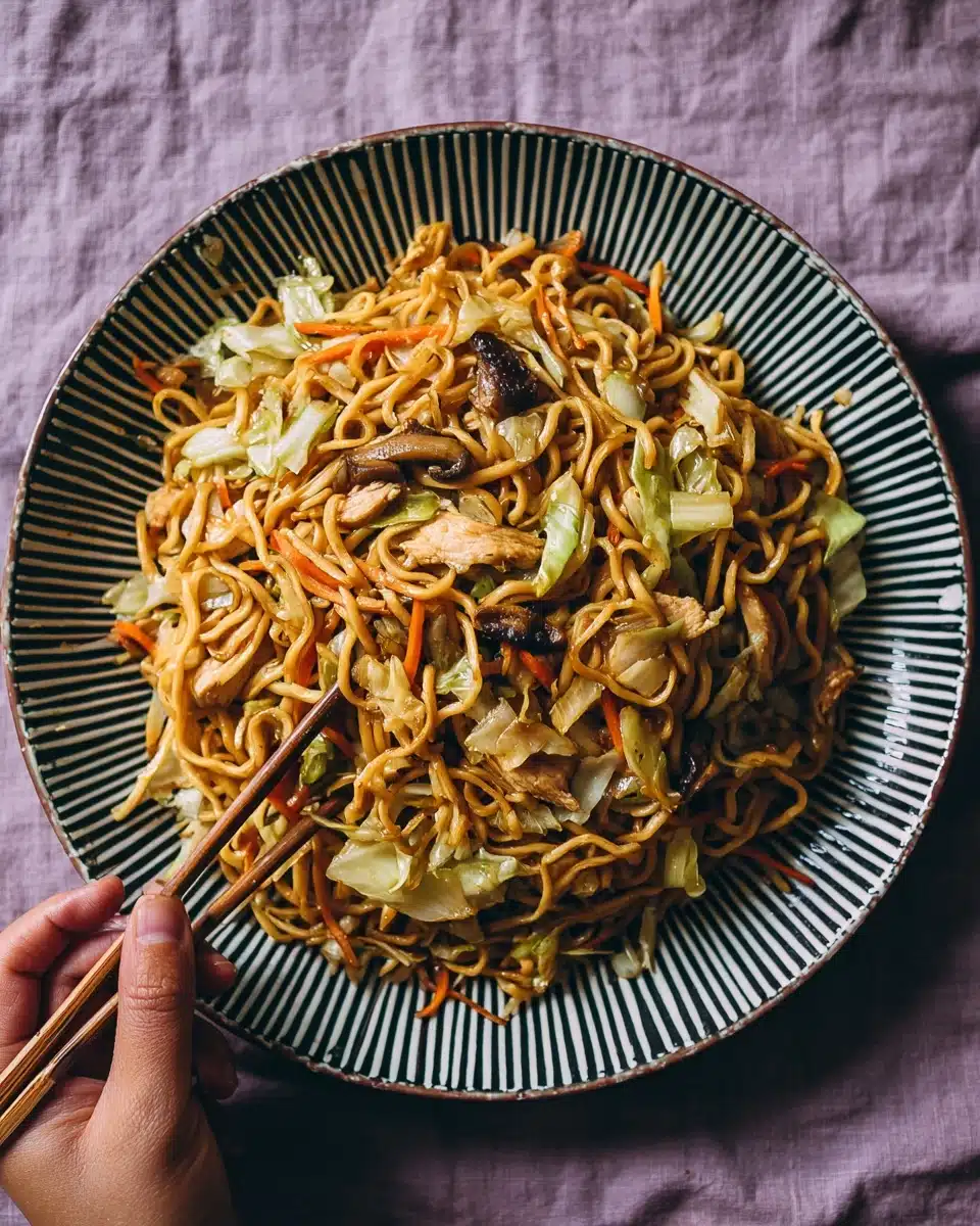 Chicken Yakisoba Noodles Recipe
