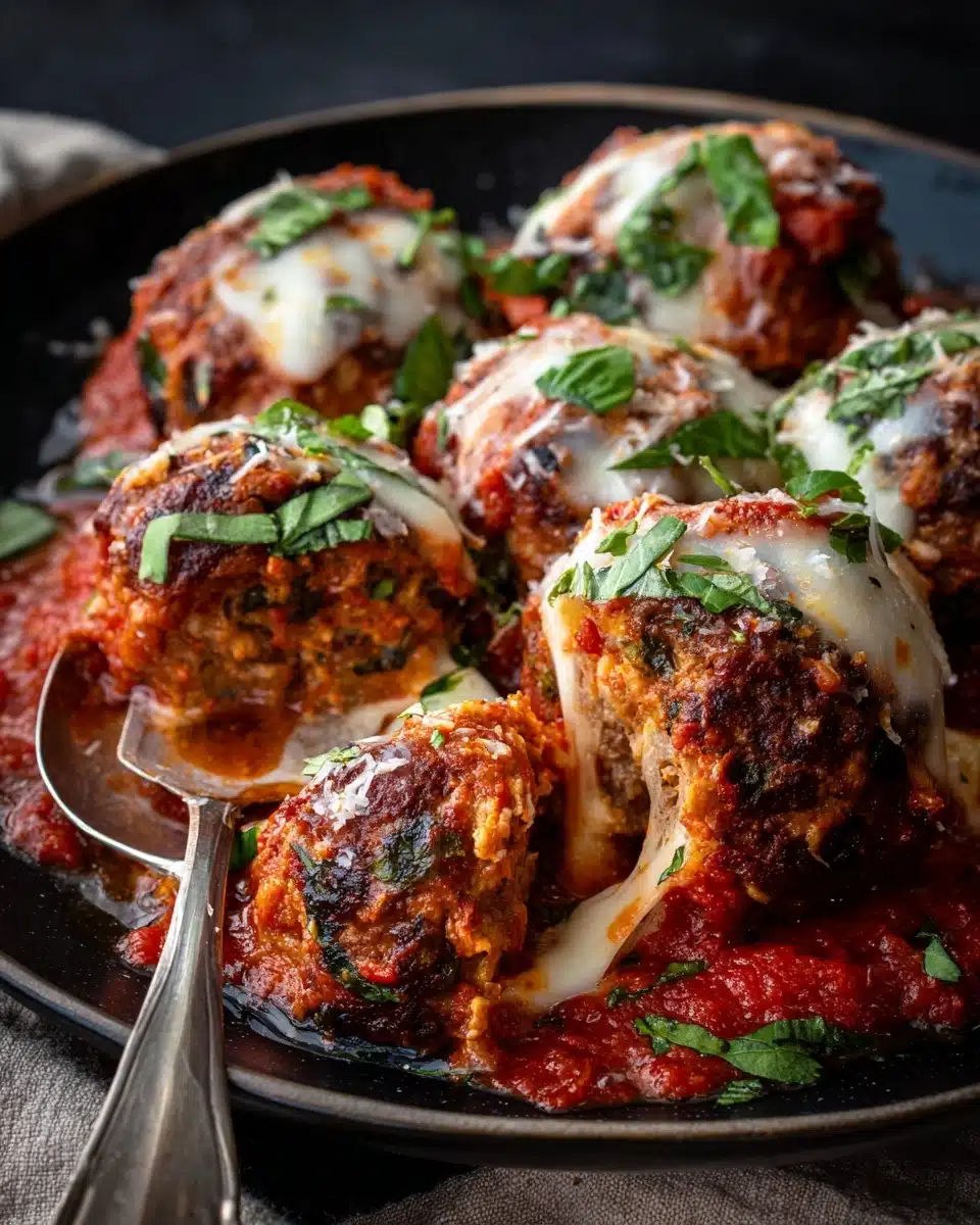 Cheese Stuffed Meatballs Recipe