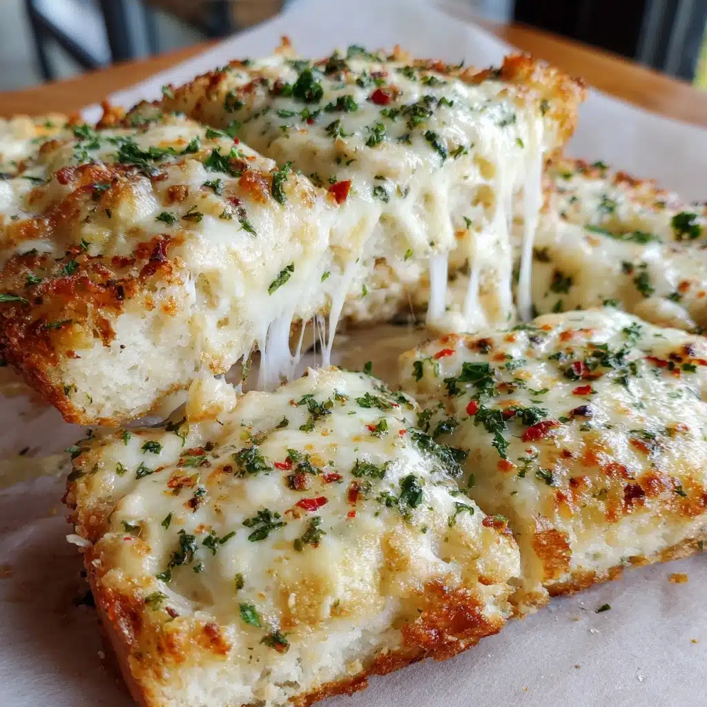 BEST CHEESY GARLIC BREAD RECIPE - Recipe Image