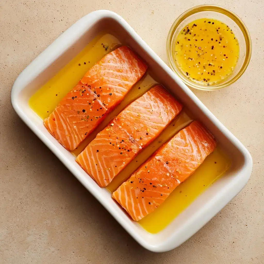 BAKED SALMON WITH LEMON BUTTER CREAM SAUCE Recipe - Recipe Image