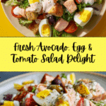 Fresh Avocado, Egg & Tomato Salad Recipe