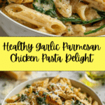 Healthy Garlic Parmesan Chicken Pasta Recipe