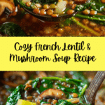 French Lentil and Mushroom Soup Recipe