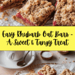 Rhubarb Oat Bars Recipe