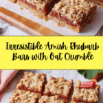 Amish Oatmeal Rhubarb Bars Recipe