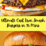 Smash Burgers In Cast Iron Skillet Recipe