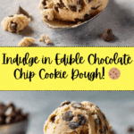 Chocolate chip edible cookie dough for one [3 variations] Recipe