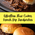 Slow Cooker 6-Ingredient French Dip Sandwiches Recipe