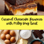 Milky Way Caramel Cheesecake Brownies Recipe
