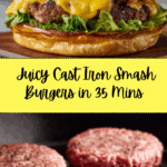 Smash Burgers In Cast Iron Skillet Recipe