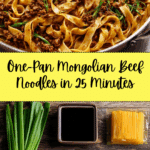 Mongolian Ground Beef Noodles Recipe